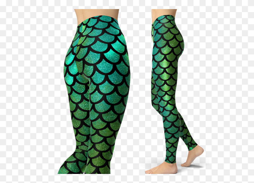 545x545 Mermaid Tail Green Leggings Scubadivingaddicts - Mermaid Tail PNG