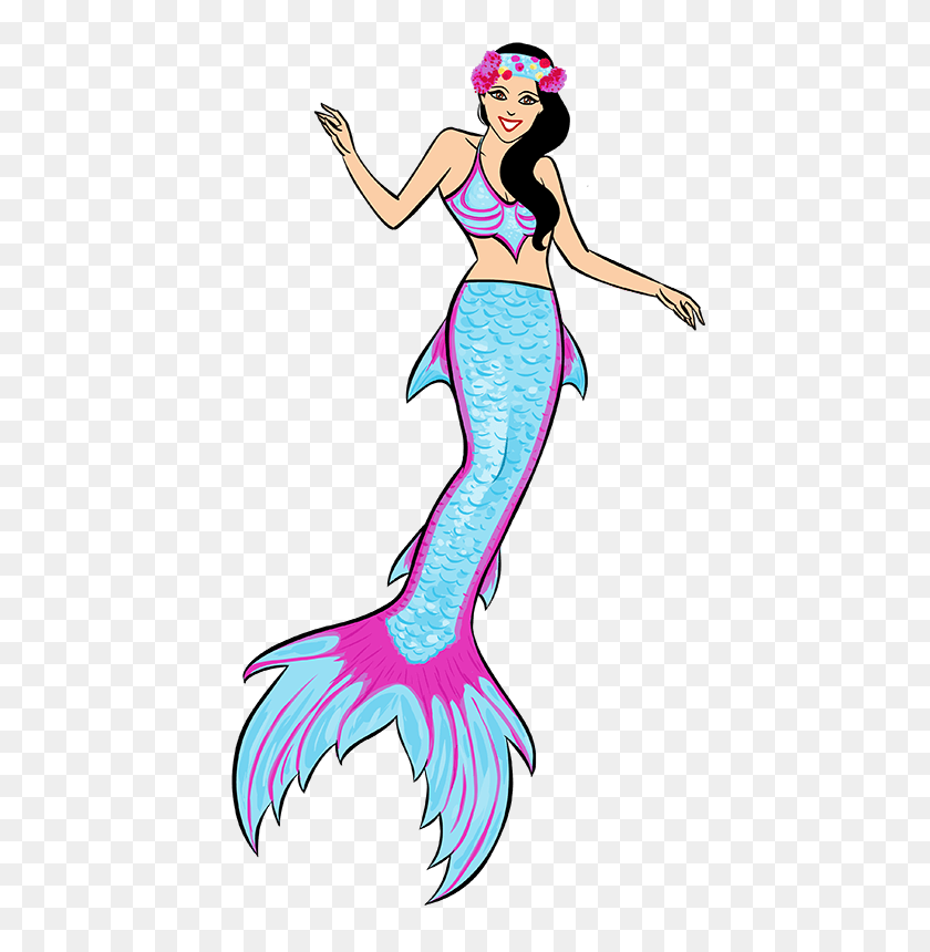453x800 Mermaid Tails For Children And Adults - Mermaid Bra Clipart