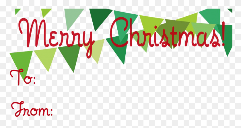 860x427 Merry Christmas Png Green - Merry Christmas Text PNG