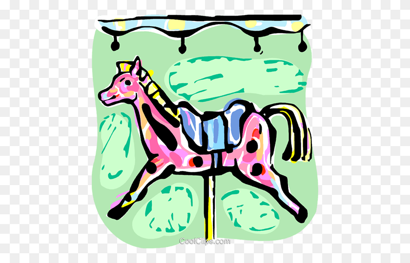 464x480 Веселая Круглая Лошадь Роялти Бесплатно Векторная Иллюстрация - Веселая Круглая Клипарт