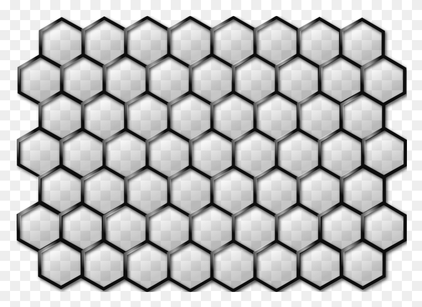 1600x1133 Mesh Transparent Png Texture White Pictures - Hexagon Pattern PNG