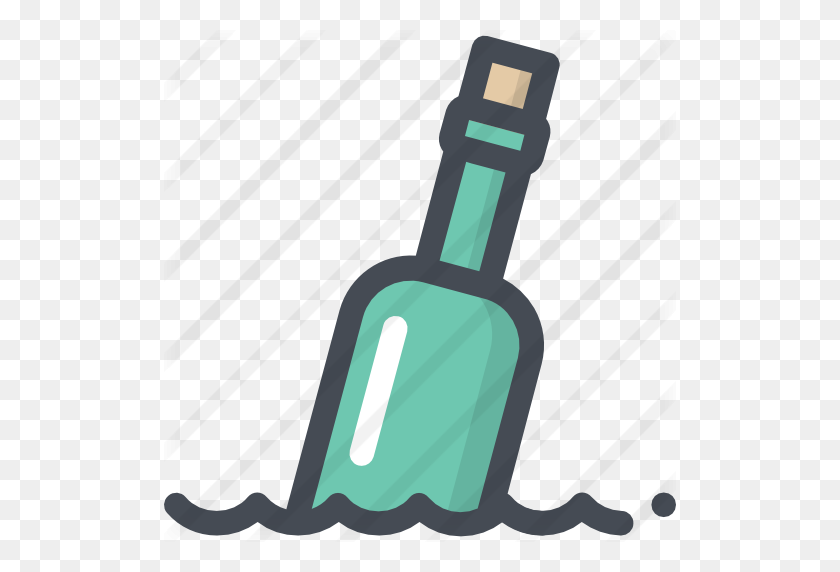 512x512 Message In A Bottle - Periscope Clipart