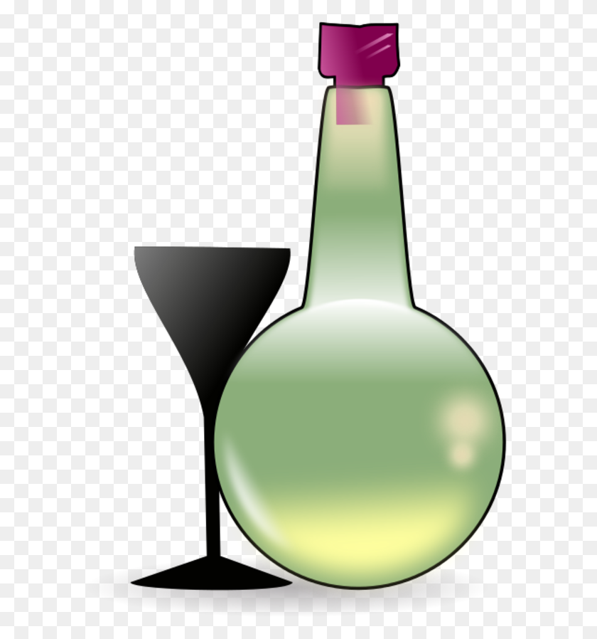 600x838 Message In A Bottle - Beer And Wine Clipart