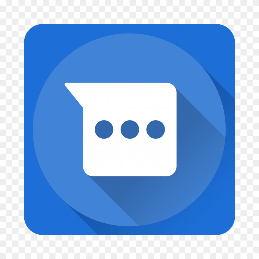 1024x1024 Messenger Icon System Iconset Blackvariant - Messenger Icon PNG