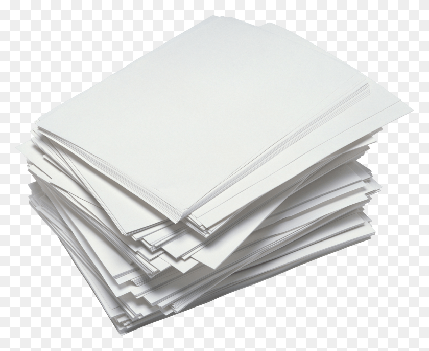 2466x1981 Messy Paper Stack Transparent Png - Stack Of Paper PNG