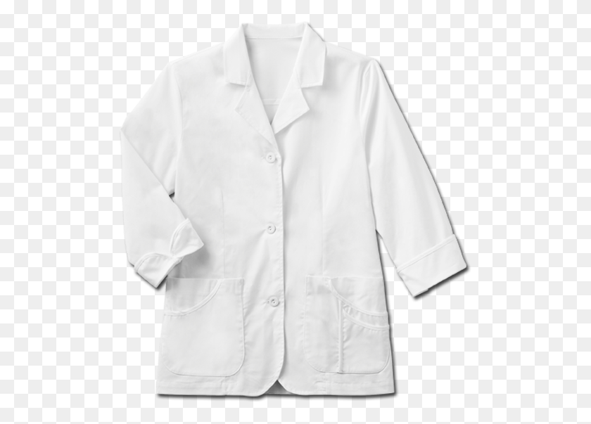 502x543 Meta Sleeve Stretch Lab Coat For Women - Lab Coat PNG