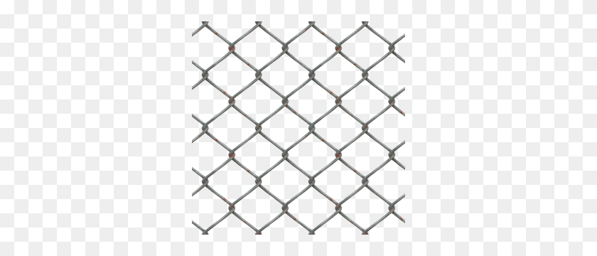 300x300 Metal Chain Fence Png Stock Cc Large - Mesh PNG