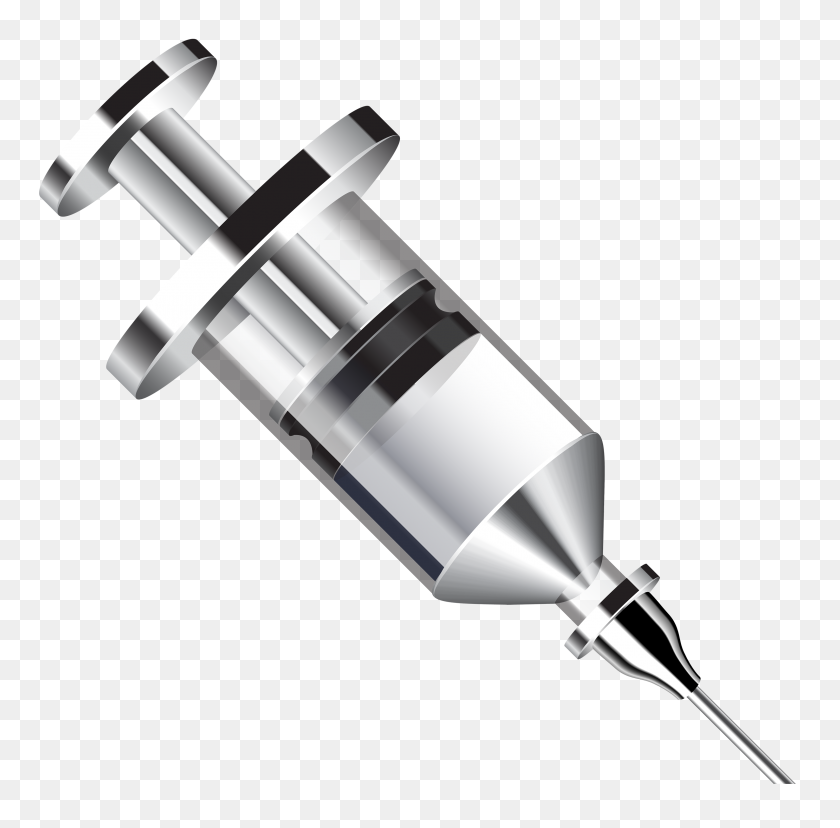 3000x2956 Metal Syringe Png Clipart - Syringe PNG