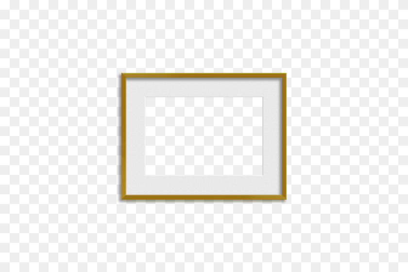 500x500 Металлическая Рамка Великолепный Золотой Плакатджек - Золотой Прямоугольник Png