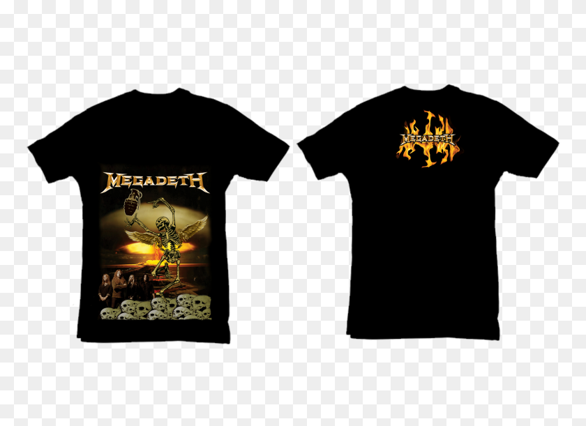 1600x1131 Camiseta Metallica Y Megadeth Creando Imaginación - Metallica Png