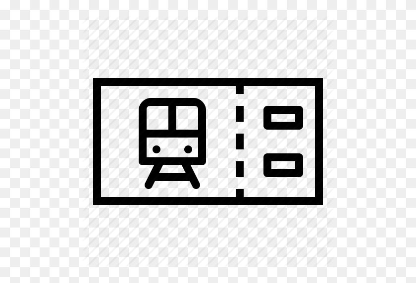 512x512 Metro, Pass, Public, Ticket, Train, Transport Icon - Train Ticket Clip Art