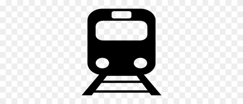 276x300 Metro Train Black Clip Art - Number 2 Clipart Black And White