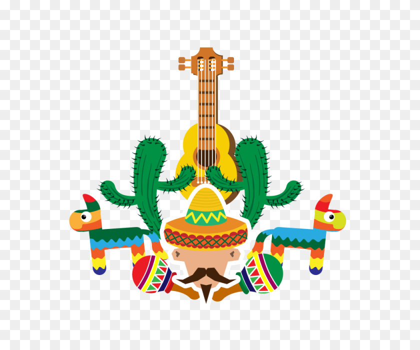 640x640 Мексиканский Праздник В Честь Мая, Мексиканская Фиеста - Мексиканские Цветы Png