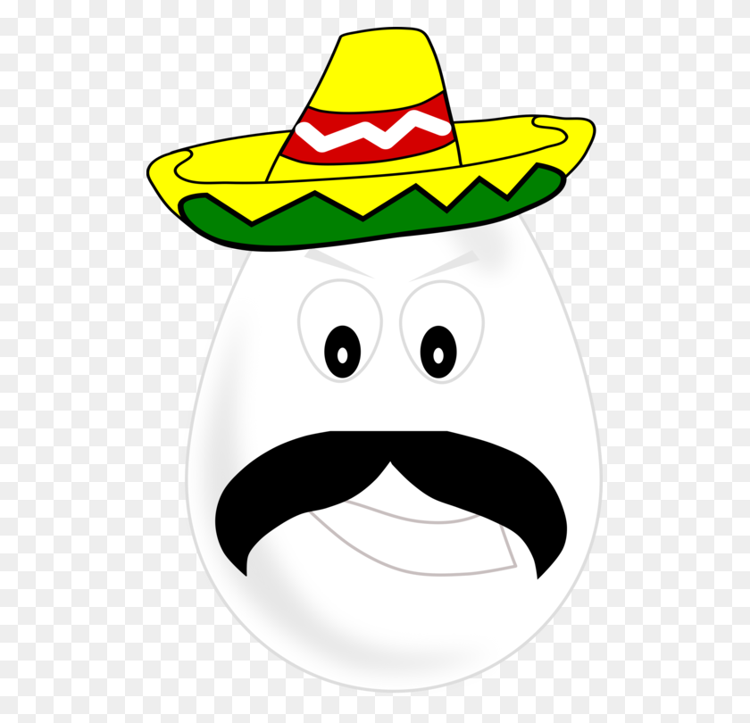 511x750 Mexican Cuisine Sombrero Hat Taco Egg - Mexican Girl Clipart