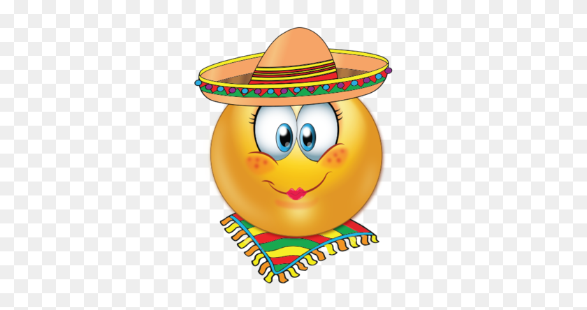 384x384 Mexican Emoji - Mexican Sombrero PNG