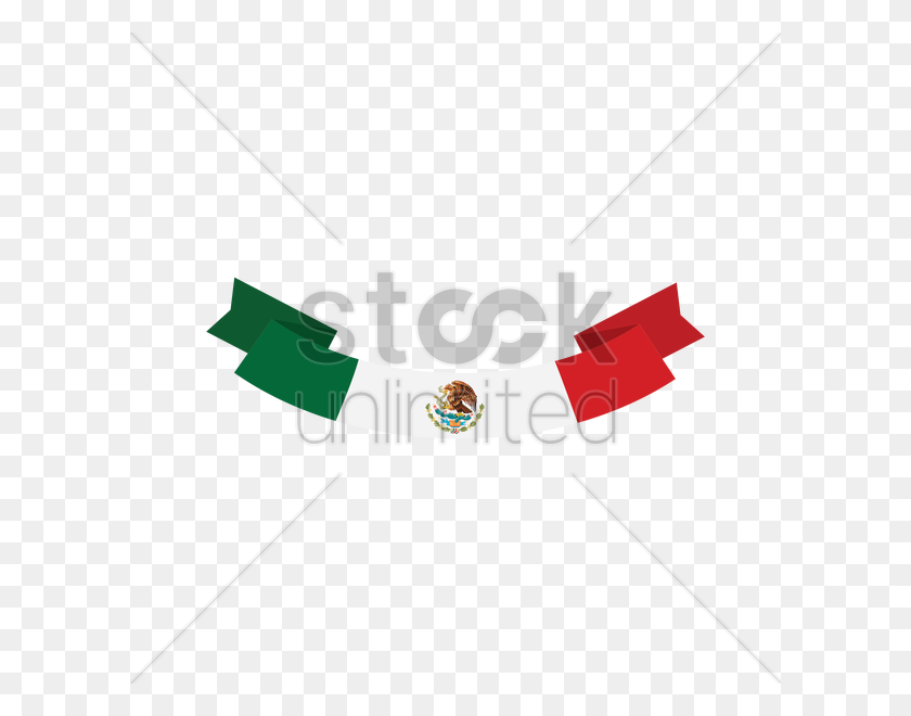 600x600 Bandera Mexicana De La Bandera De La Imagen Del Vector - Bandera Mexicana Png
