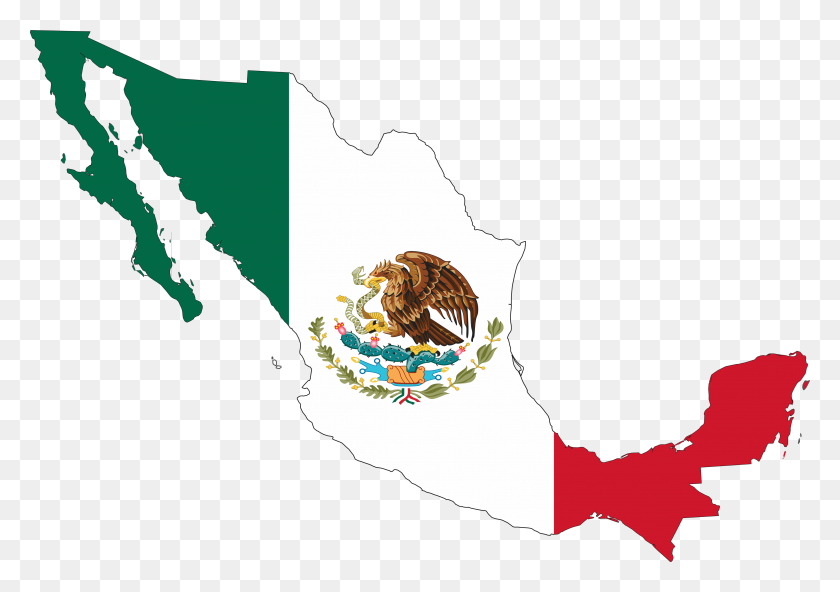 4444x3036 Mexican Flag Clip Art - Flag Pole Clipart