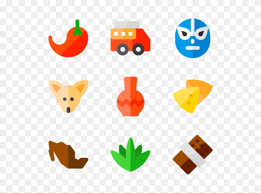 600x564 Mexican Food Icons - Mexican Food Clip Art Free