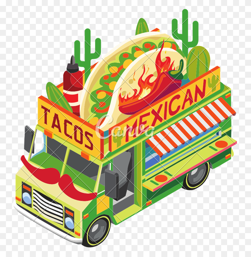 751x800 Mexican Food Truck Mexico - Mexican Food PNG