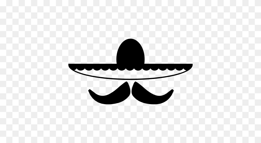 400x400 Mexican Hat And Mustache Free Vectors, Logos, Icons And Photos - Mexican Mustache Clipart