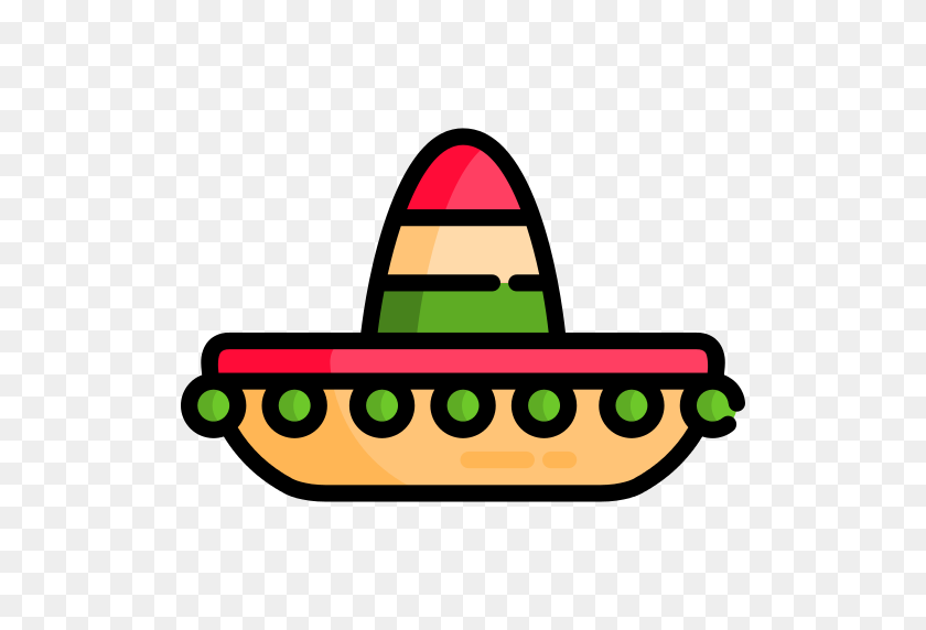 512x512 Mexican Hat Png Icon - Mexican PNG