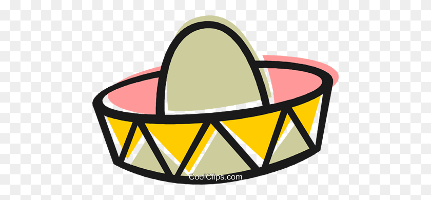 480x330 Mexican Hat Royalty Free Vector Clip Art Illustration - Mexican Hat Clipart