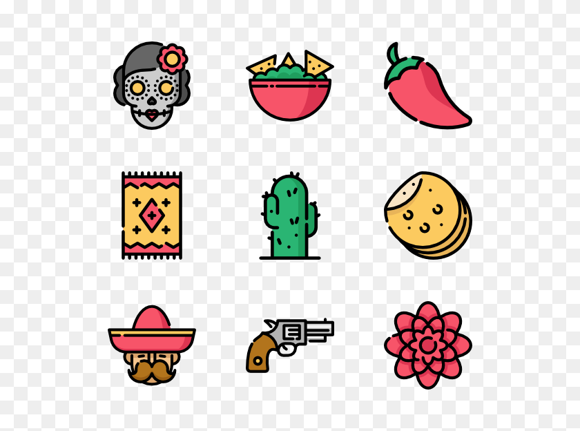 600x564 Mexican Icon Packs - Mexican PNG