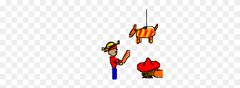 300x250 Mexican Son Hitting Father Instead - Mexican Pinata Clipart