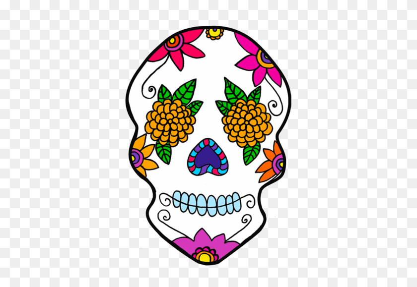 1160x772 Mexico Day Of The Dead Calavera Sugar Skulls Dia De Los Muertos - Skull Head Clipart