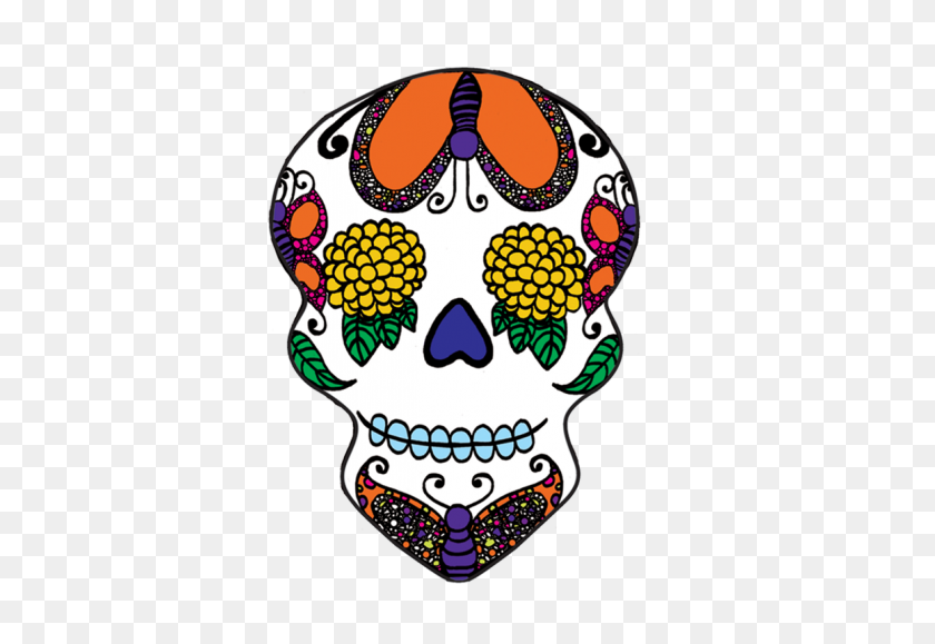 1160x772 День Мертвых В Мексике Сахарные Черепа Калавера Диа Де Лос Муэртос - День Мертвых Череп Клипарт