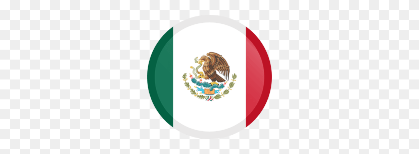 250x250 Mexico Flag Clipart - Mexican Banner PNG