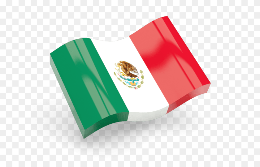 640x480 Mexico Flag Icon Wave Transparent Png - Bandera De Mexico PNG