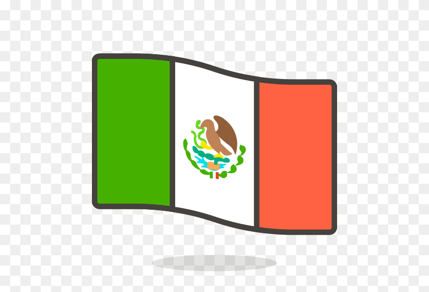 512x512 Мексика Значок Бесплатно Из Бесплатных Векторных Эмодзи - Бандера Де Мексика Png