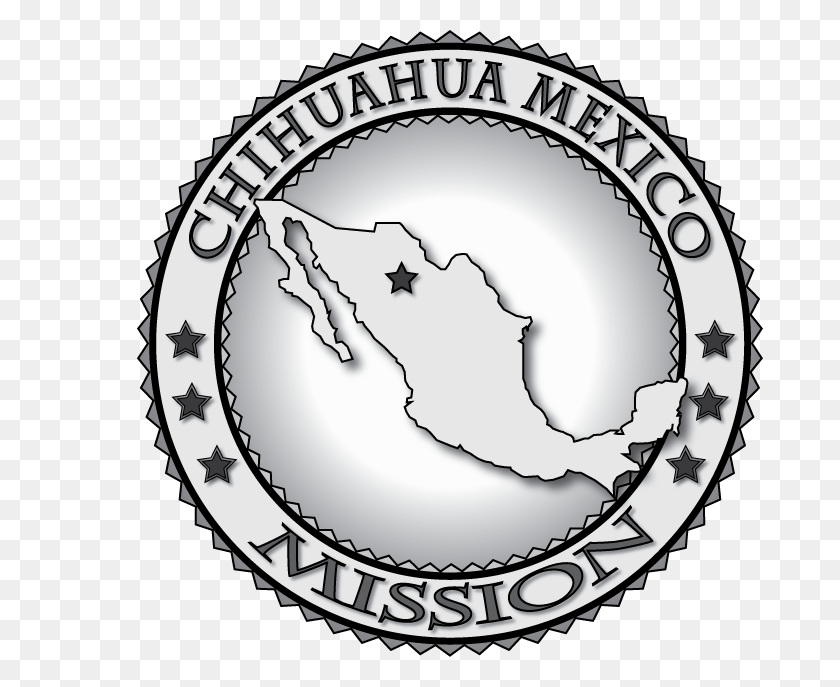687x627 Медальоны Миссии Спд В Мексике Запечатывают Мое Кольцо Ctr - Храм Спд Черно-Белый Клипарт