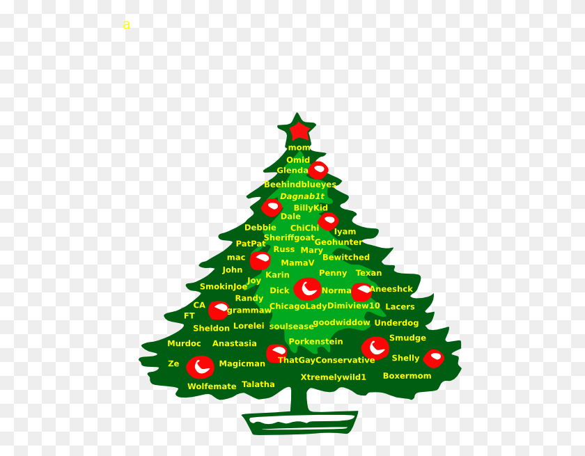 486x595 Mff Christmas Tree Clip Art - Smudge Clipart