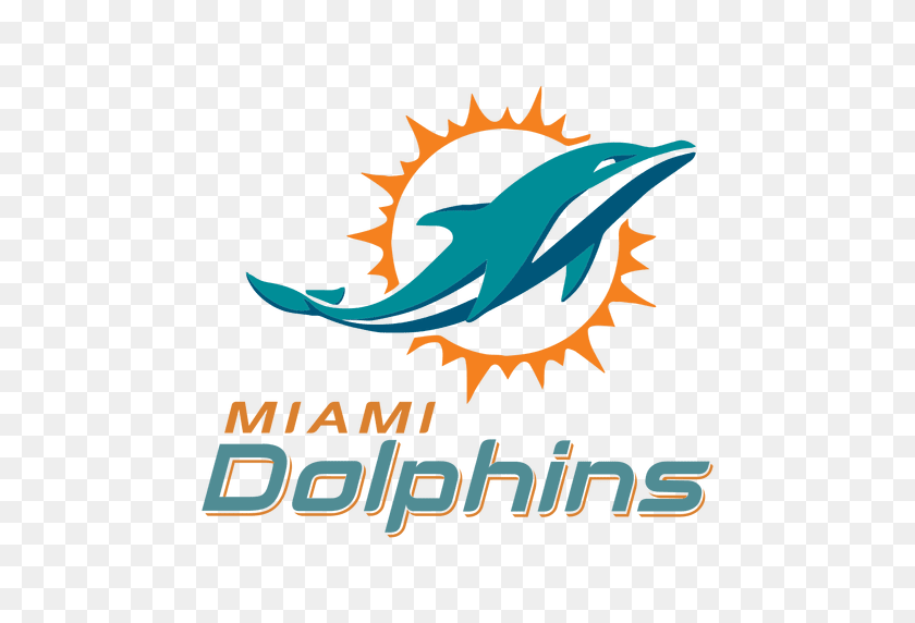 512x512 Майами Дельфины Американский Футбол - Логотип Дельфины Png