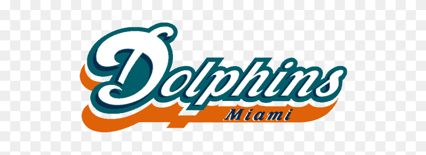 554x247 Майами Дельфины Первая Надпись - Логотип Майами Дельфины Png