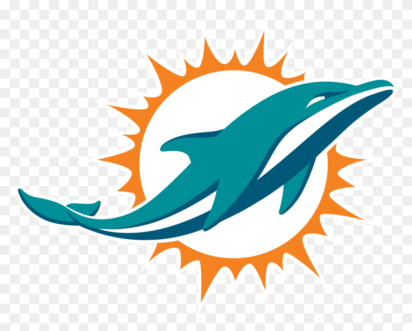2907x2297 Логотип Miami Dolphins - Клипарт Gamecock