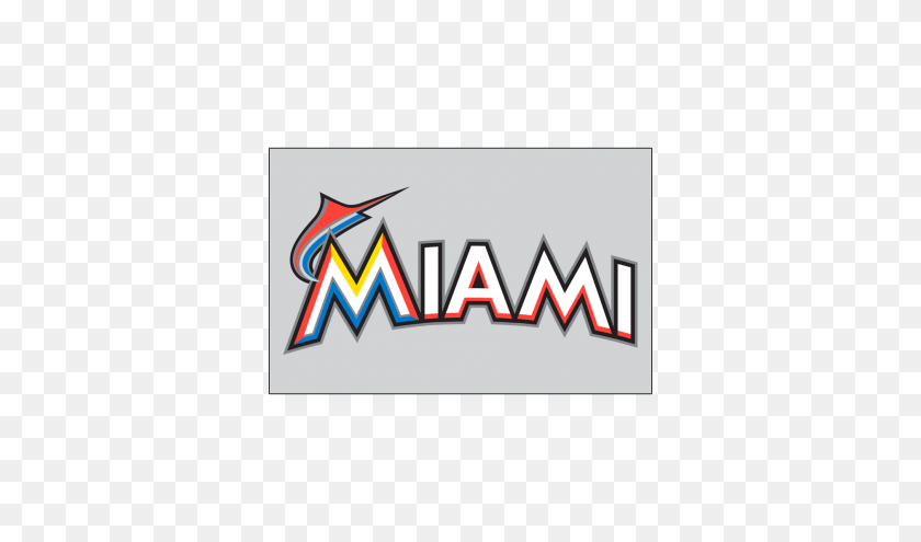 350x435 Miami Marlins Logos De Hierro Ons - Miami Marlins Logotipo Png