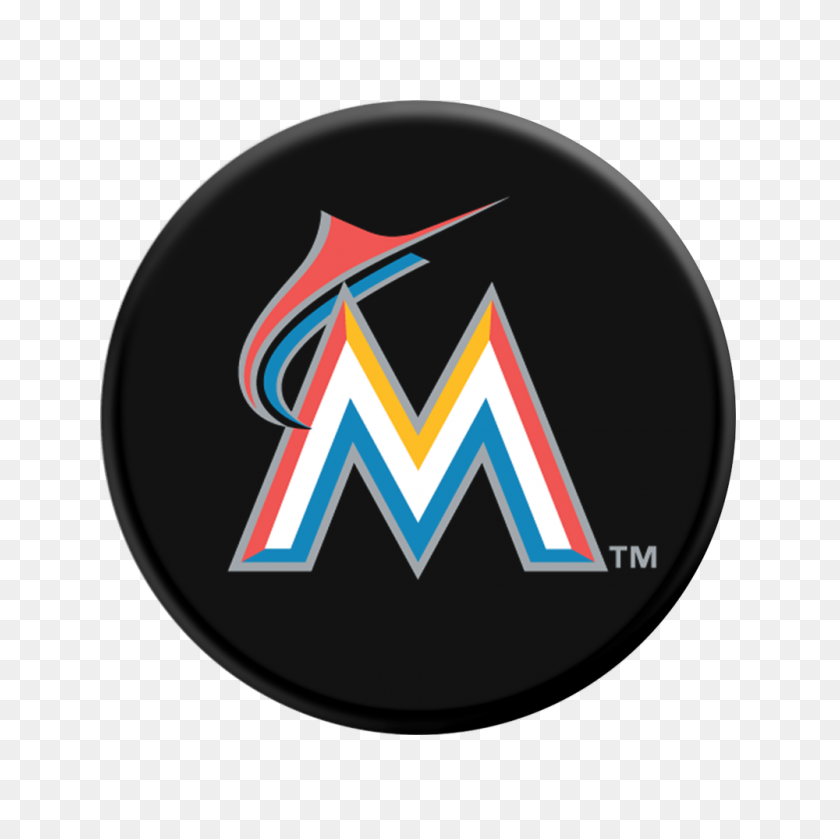 1000x1000 Agarre Popsockets De Los Miami Marlins - Logotipo De Los Miami Marlins Png