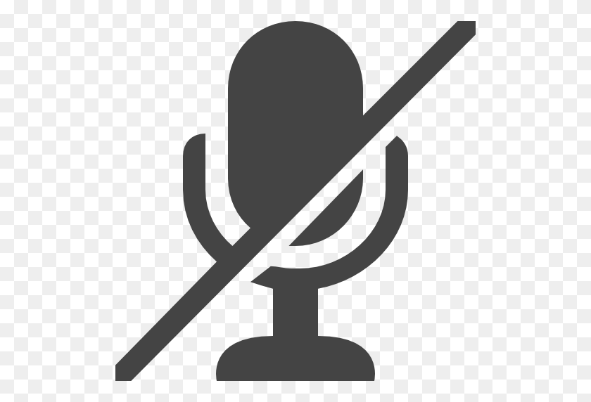 512x512 Mic Icon - Microphone Silhouette PNG