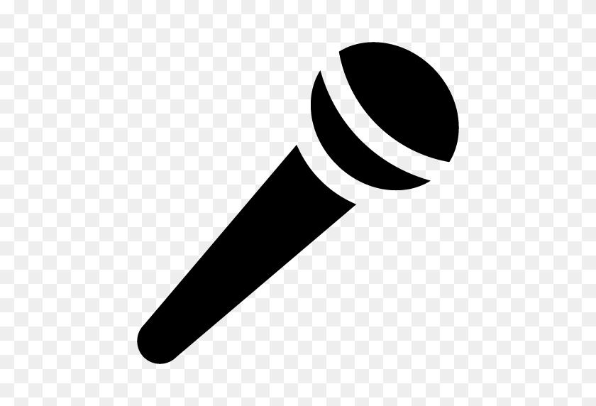512x512 Mic Icon - Microphone Vector PNG