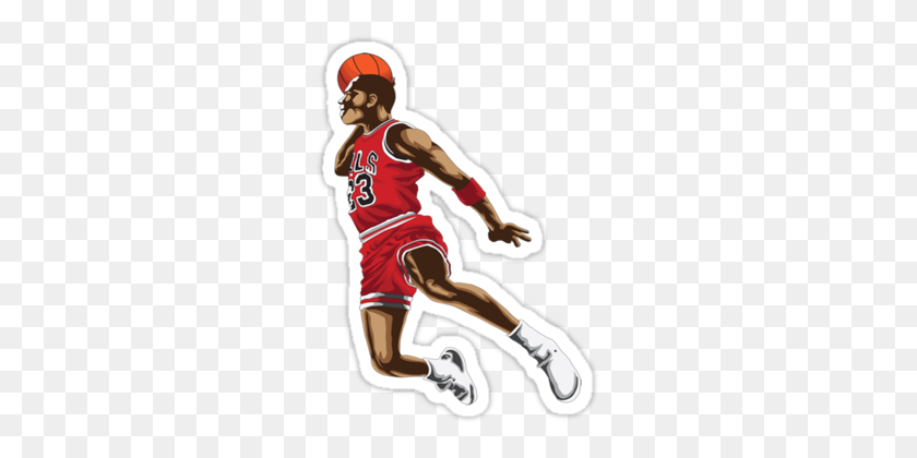 375x360 Michael Jordan' Sticker - Michael Jordan PNG