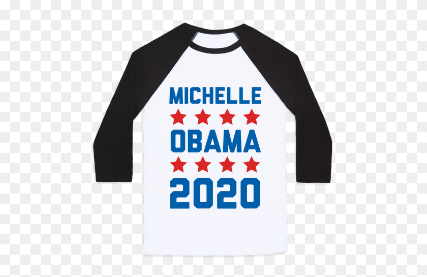484x484 Michelle Obama Camisetas De Béisbol Lookhuman - Michelle Obama Png