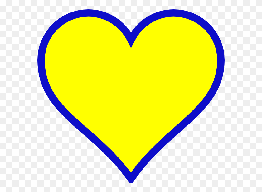 600x557 Michigan Blue Gold Heart Png Clip Arts For Web - Heart Attack Clipart