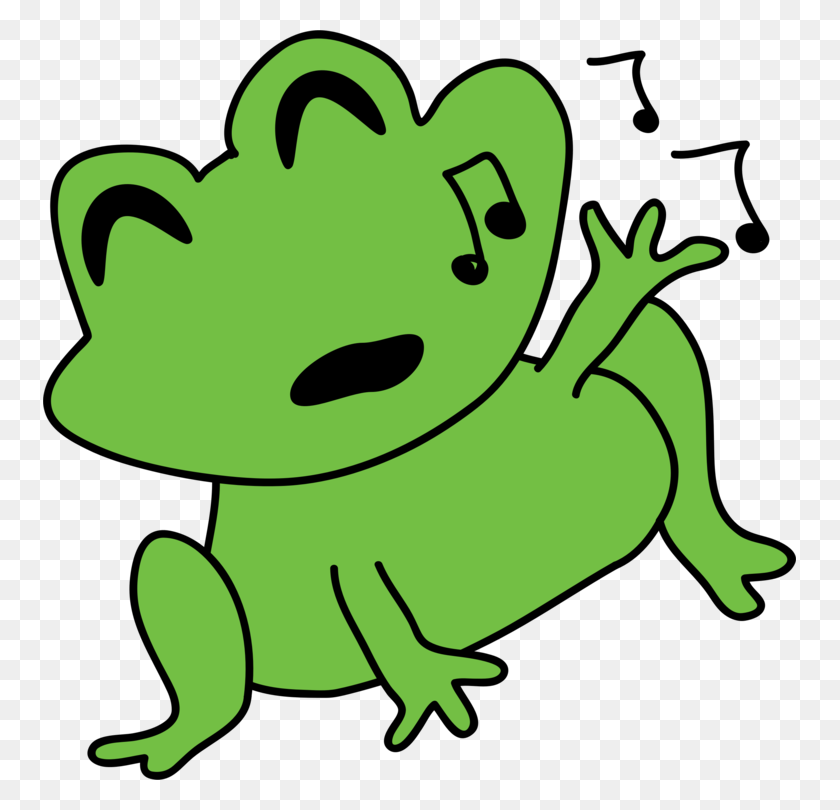 753x750 Michigan J Frog De Dibujos Animados De La Rana De Árbol De La Música - Rana De Árbol De Imágenes Prediseñadas