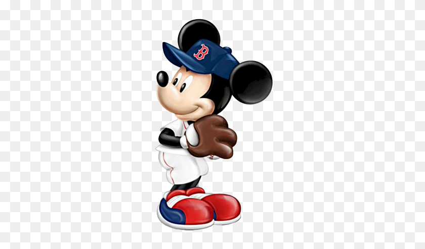256x433 Mickbostonredsox Cartoons Characters - Mickey Mouse Hat Clipart