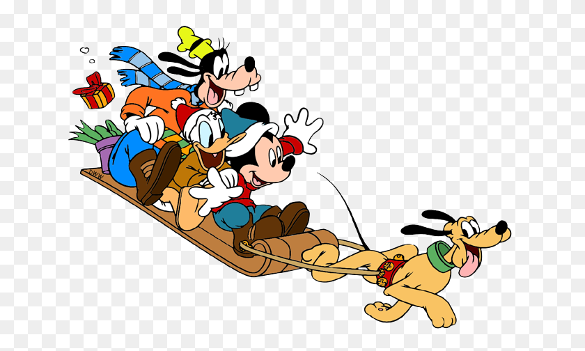 650x444 Mickey Y Sus Amigos Imágenes Prediseñadas De Navidad Imágenes Prediseñadas De Disney En Abundancia - Imágenes Prediseñadas De Trineo De Navidad