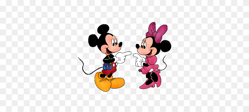 320x320 Mickey And Minnie Baking Clipart - Mickey And Minnie Mouse Clipart
