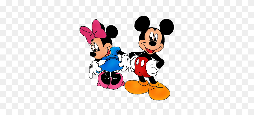 320x320 Mickey And Minnie Clipart Look At Mickey And Minnie Clip Art - Minnie Mouse Clipart Black And White